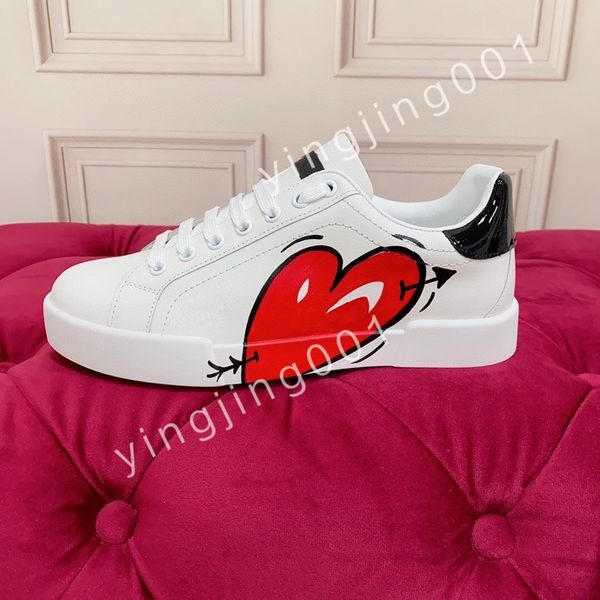 

2023 luxury man shoes fashion genuine leather woman sneakers lace up flat sneaker platform designer shoe walking quality, Black