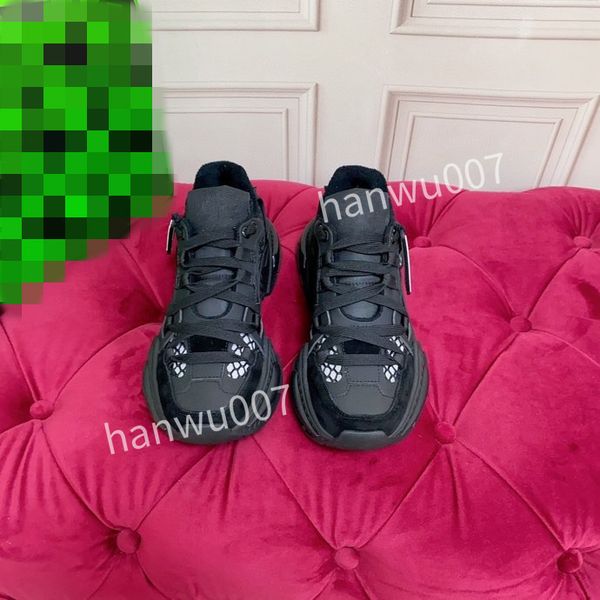 

2023new brand women fashion designer shoes runner trainers suede leather low-cut shoes black white slip-on casual shoes