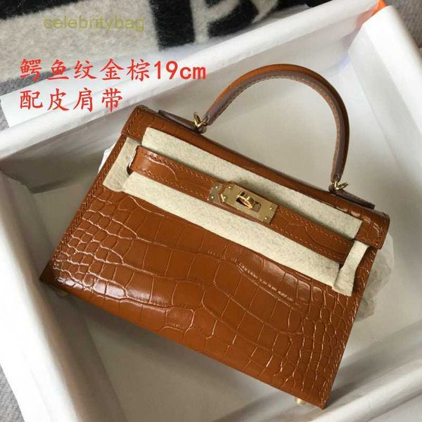 

designer kelys handbags hemrres second generation cordio women's bag cowhide square epsom one shoulder crossbody crocodile palm has log