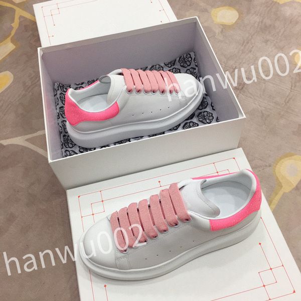 

men women fashion shoes lace-up flat platform designer sneaker black genuine leather air cushion sneake