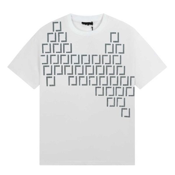 

men's t-shirt 2023 men's t-shirts fendyity fashion cotton soft wrinkle resistant printed letter casual student short sleeve 03-05, White;black
