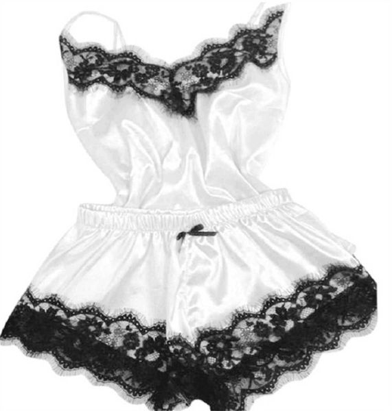 

women's sleep lounge satin pajamas lace pijama nightie sleepwear home clothes and shorts women's silk pajamas solid color pajama