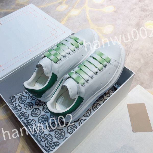 

2023 luxury designer casual shoes woman shoe leather lace up men fashion platform sneakers white black mens womens