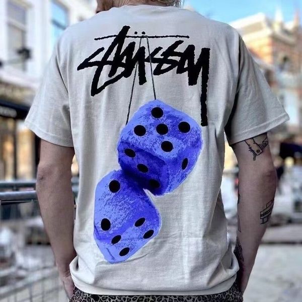 

designer shirts men's t-shirts summer heavyweight cotton short-sleeved tee high-quality brand letters printed men's and women&#039, White;black