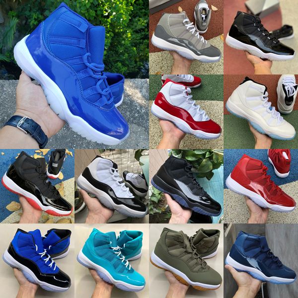 

11 cherry 11s basketball shoes men women midnight navy pure violet cool grey cap and gown bred hyper royal blue black cat sports sneakers sh