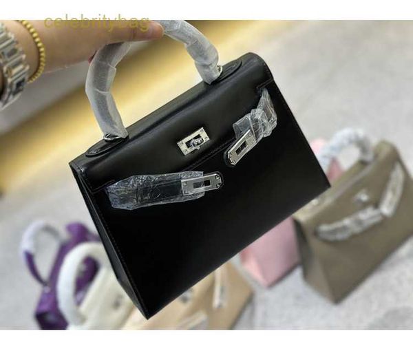 

designer kelys handbags hemrres new box leather 2023 treasurer qianjin women's bag handheld one shoulder crossbody soft has logo c79o