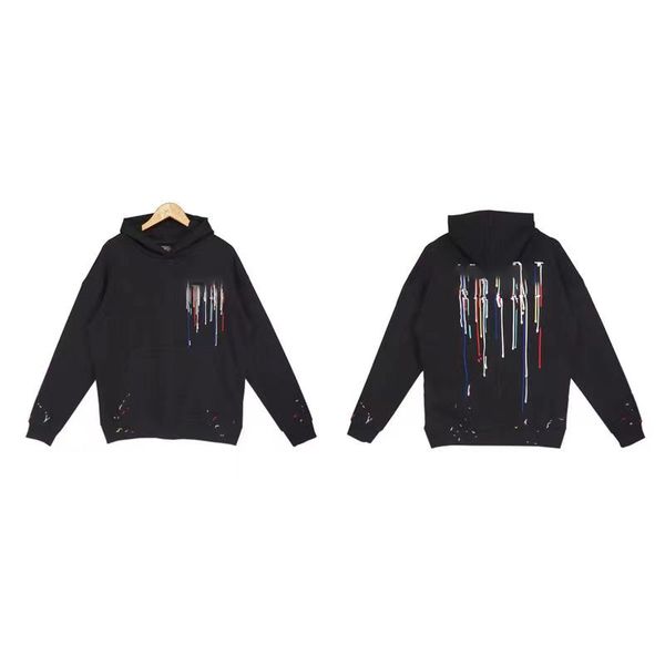 

hoodie spring and autumn pure cotton men's casual simple printing style l50j, Black