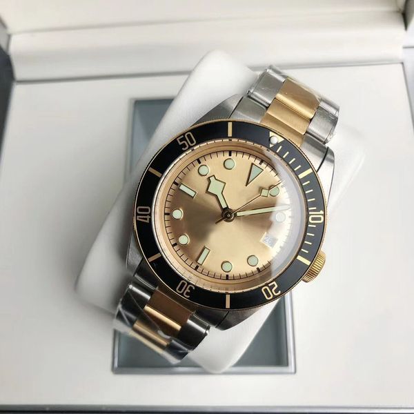 

luxury men watch miyota mechanical automatic movement sapphire fashion men's watches wristwatches, Slivery;brown
