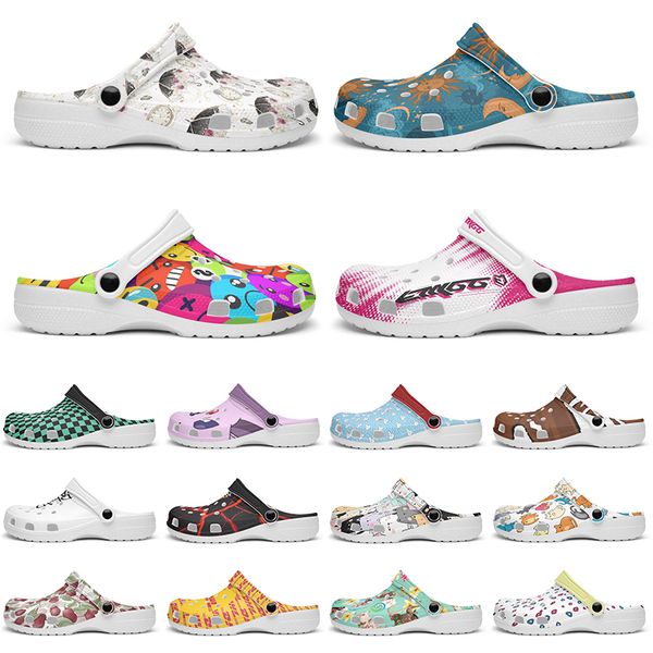 

Customized Glossy exquisite clean fashion beautiful Diy shoes for men and women's indoor slippers 88826