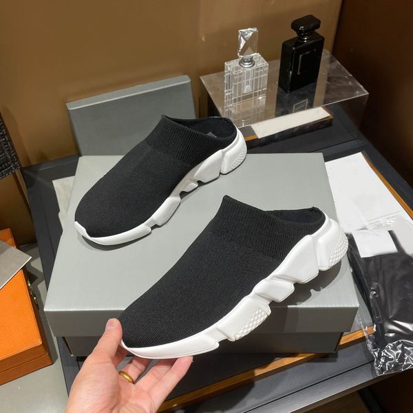 

man speed sock slippers walking shoe original lady black white red lace socks sports sneakersboot clear sole runner sneaker casual shoes siz