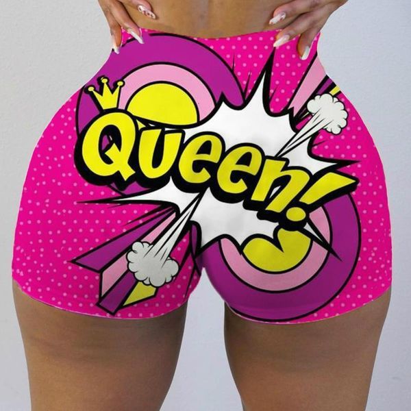 

womens shorts nieuwe zomer vrouwen running sport workout korte broek vrouwelijke skinny fitness biker prachtige print casual bottom 230408, White;black