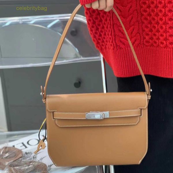 

designer kelliess handbags hemres bag 2023 new swift head layer cowhide depeches one shoulder underarm fashion messenger has logo 4hvj