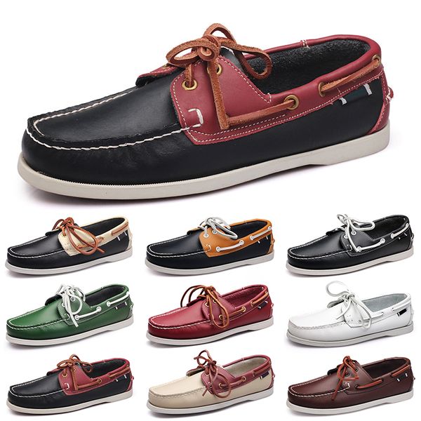 

casual shoes men black leisure silvers taupes dlives brown grey red green walking low soft multi leather mens sneaker outdoors trainer