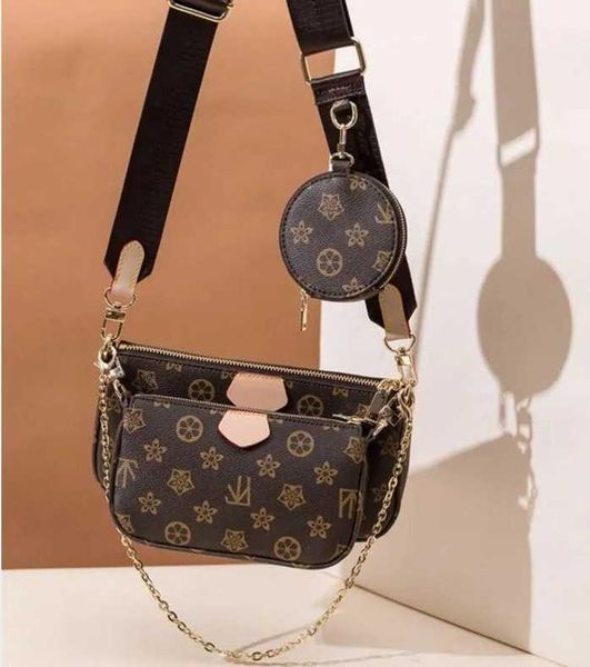 

3pcs set women bags handbag date code purse clutch shoulder messenger cross body serial number purse crossbody with original box m44840