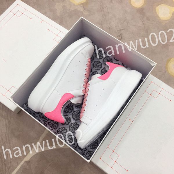

2023 new men women fashion shoes lace-up flat platform designer sneaker black genuine leather air cushion sneake