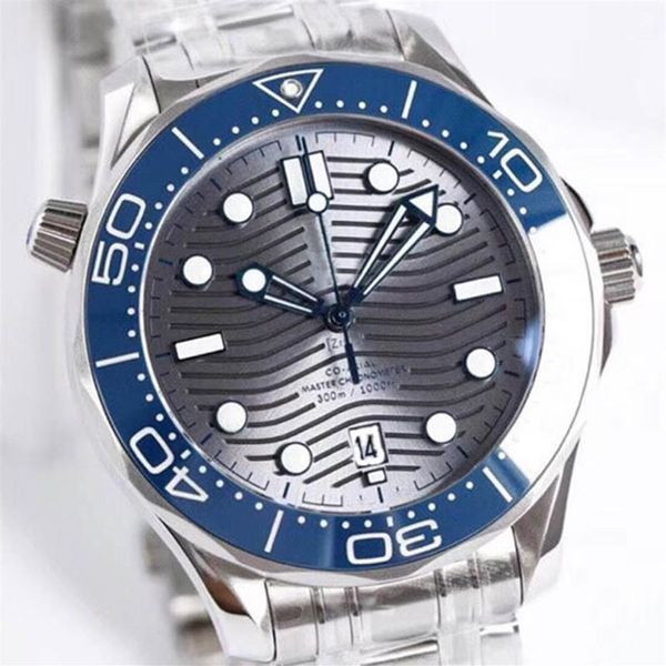 

watch bracelet ceramic bezel rologio diver 42mm men mens watches automatic james bond 007 mechanical movement luxury watch master 244o, Slivery;brown