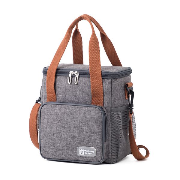 

ice packsisothermic bags colour clash design lunch bag food grade peva insulated lining large capacity family school cute picnic container c