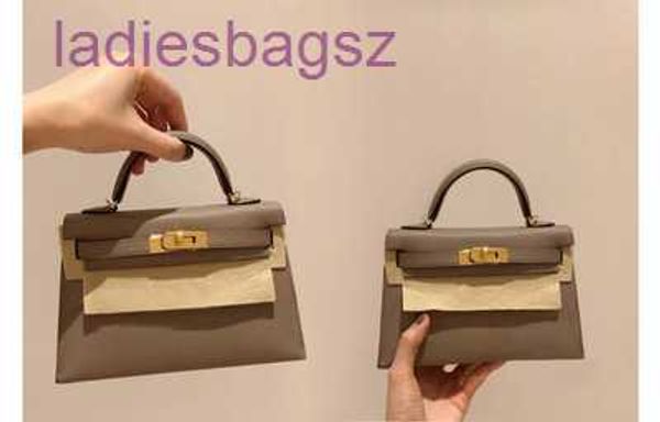 

hermss handbags kelys original 2023 fashion cowhide diagonal carry-on women's special leather second-generation mini with logo 8s5q, Black