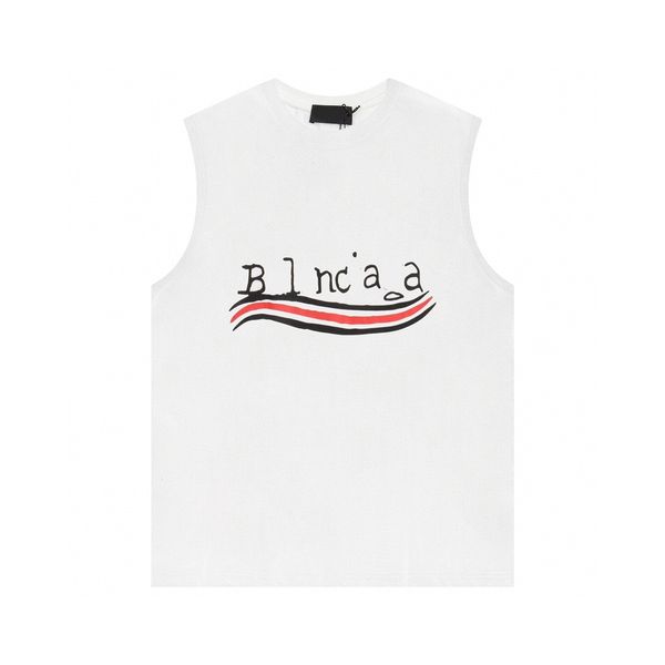 

men' tank cotton sleeveless t shirt designer letters off shoulder vest summer casual mens clothing loose gym fitness sportswear#12 ru, White;black