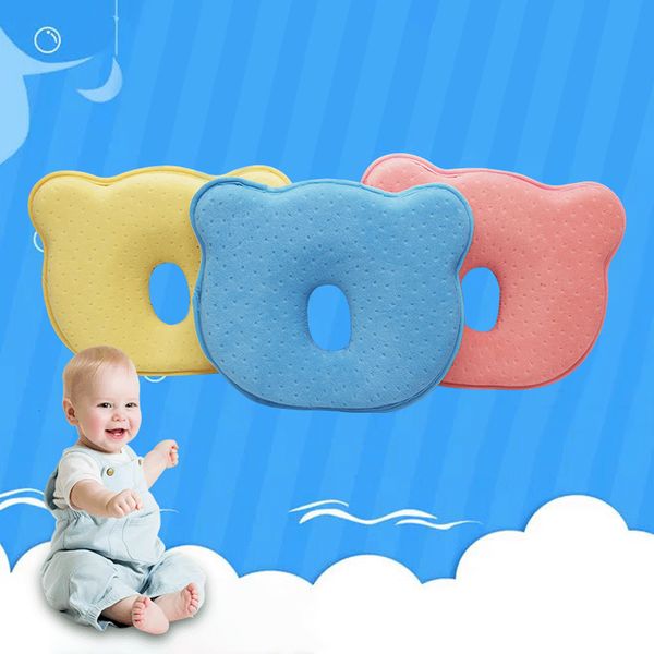 

pillows baby shaping styling born memory foam lying sleeping infant neck protection head protector 230407
