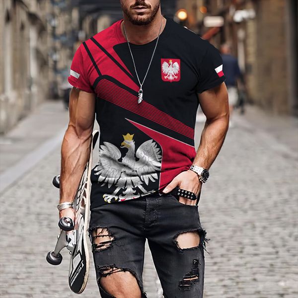 

mens tshirts summer t shirt 3d printing fashion kids tee harajuku tshirt short sleeve oversized clothing women camiseta poland boys 230407, White;black