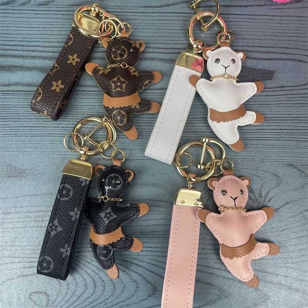 

2023 new old flower leather dance sheep keychain cartoon car, Slivery;golden