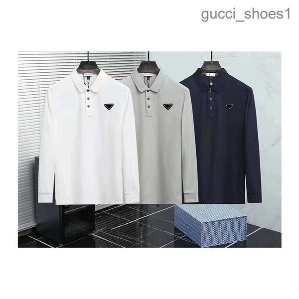 

men's polos designers polo t shirt pullover tees jackets fashion man jacket high end long sleeve tshirts sweatshirt men women's sp, White;black