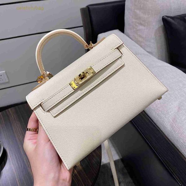 

designer kelyss handbags hemrres bag female 2023 new net red super mini leather palm grain second-generation bag diagonal single shoulder ha