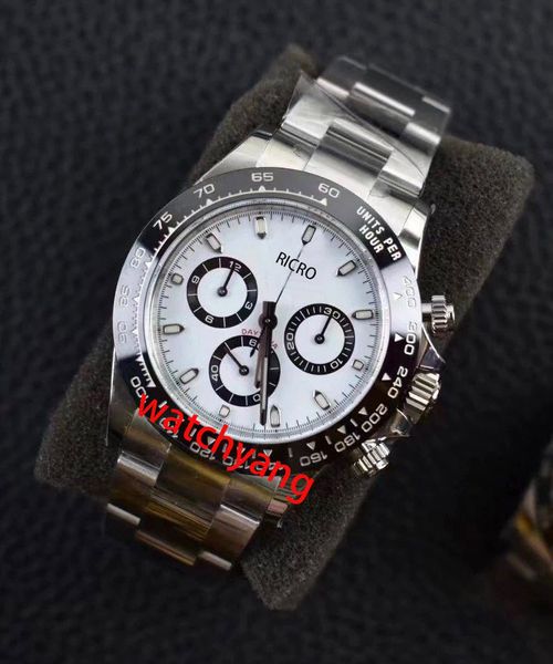 

clean factory mens watch 40-12.2mm 4130 fully automatic mechanical timing movement highest quality glow-in-the-dark waterproof, Slivery;brown