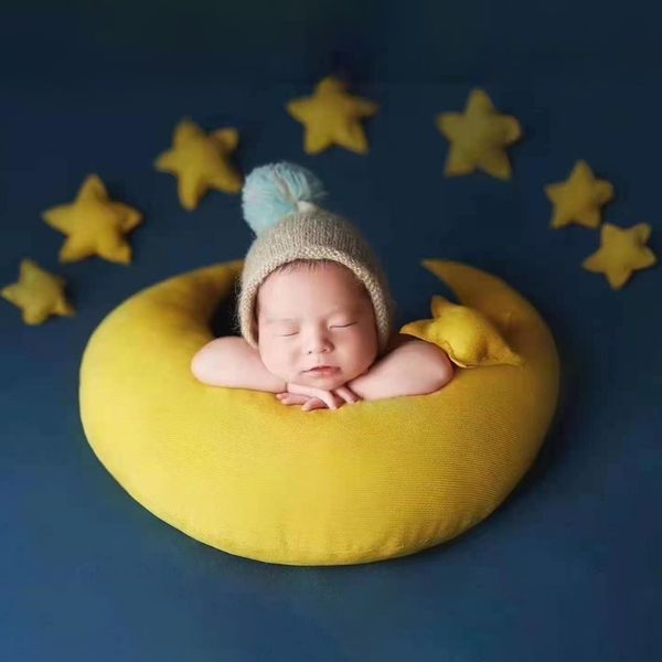 

pillows baby posing moon pillow stars set born pography props infants po shooting accessories 230407