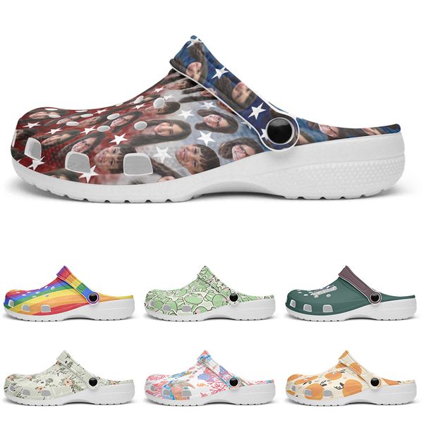 

Customized Glossy beautiful clean fashion beautiful Diy shoes for men and women's indoor slippers 96988
