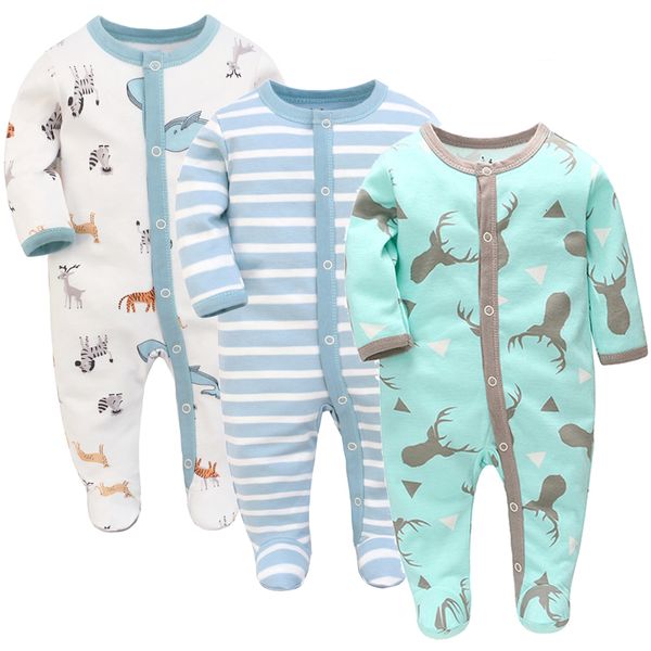 

rompers winter born bodysuit 1/2/3 pieces baby boys' clothing long sleeve girls autumn toddler bodysuit 0-12 months baby coat cotton 23, Blue