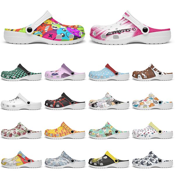 

Customized Glossy exquisite clean fashion beautiful Diy shoes for men and women's indoor slippers 91563