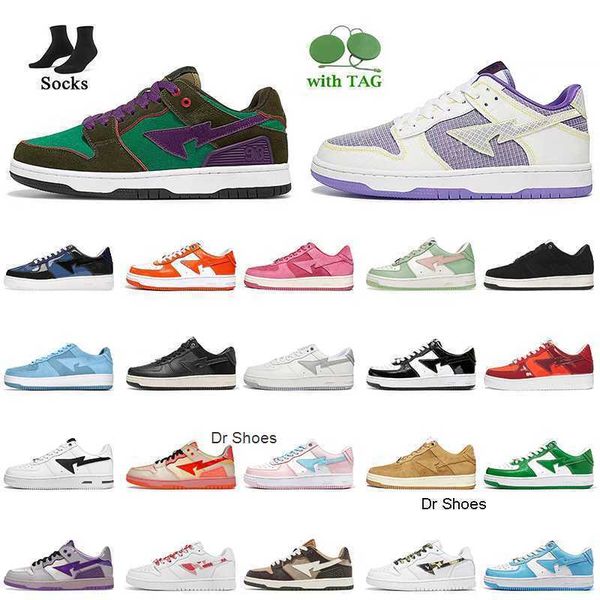 

sk8 sta2 abc camo shoes blue designer platform casual shoes for women mens fashion white black pastel pack green pink orange trainers