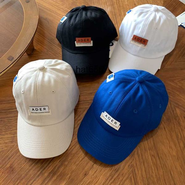 

ader korean fashion brand four season universal dome leather label letter sunscreen baseball cap golf sunshade cap, Blue;gray