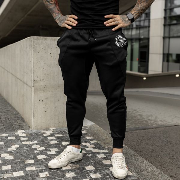 

mens pants sportswear fitness men gyms skinny sweatpants outdoor cotton track pant bottom jogger trousers workout joggers 230407, Black