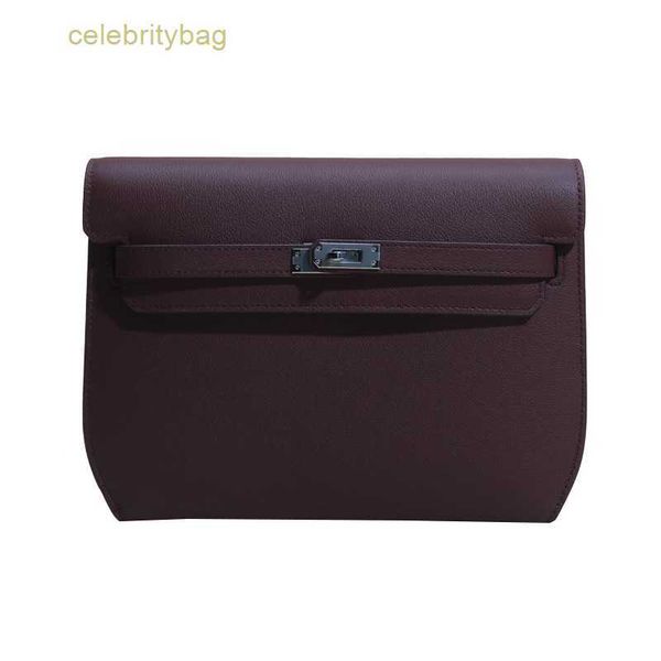 

designer kellies handbags hemres new depeches25 2023 bag premium leather women's wrap cowhide versatile one shoulder underarm has logo