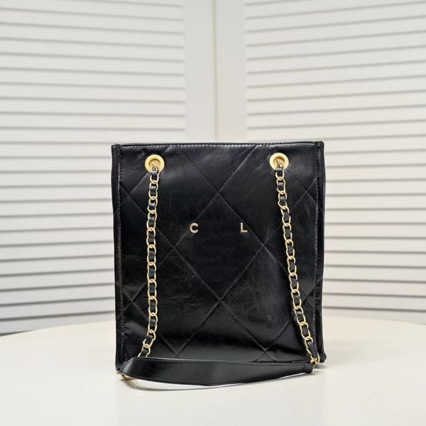 

2023 women's shopping bag high-end quality designer single shoulder bag oil wax leather crossbody bag large capacity handbag
