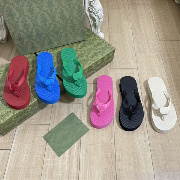 

designer flip-flops women's fashion brand slipper classic black white green red flip-flops moccasins suit spring summer autumn l beach