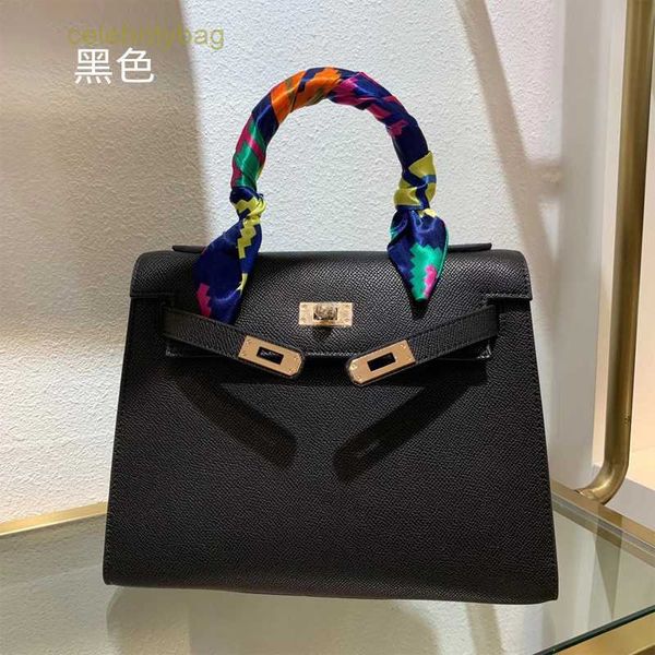

designer kelys handbags hemrres bag 2023 new women's handbag crossbody leather ladiesbag palm pattern has logo 45rh
