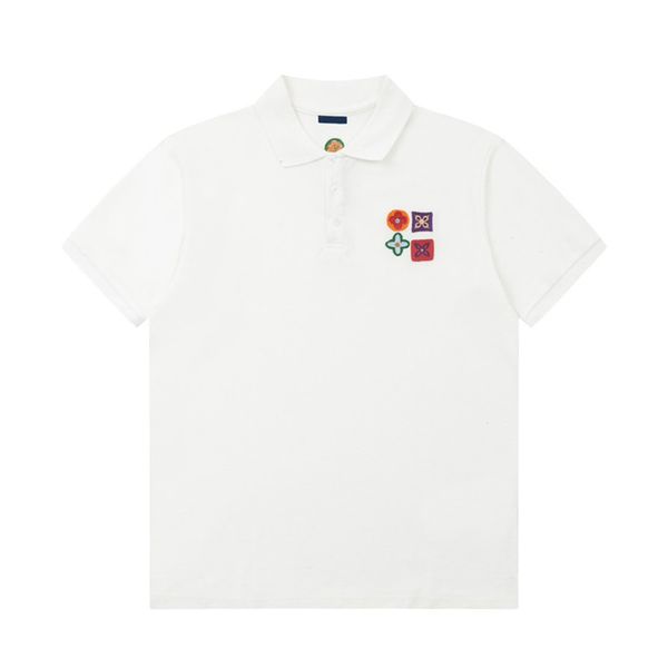 

1 new fashion london england polos shirts mens designers polo shirts high street embroidery printing t shirt men summer cotton casual t-shir, White;black