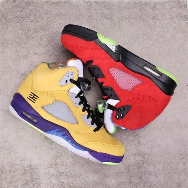 

2021 jumpman 5 what the alternate grape 5s man trainers outdoor sneakers mens basketball shoes us7-12236x