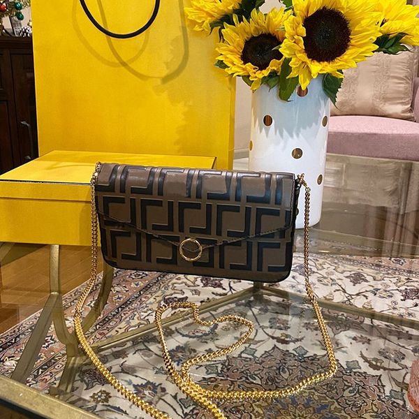 

luxury designer vintage leather 3 piece satchel fend chain bags fendace women's men purse clutch bag cross body wholesale totes envelop
