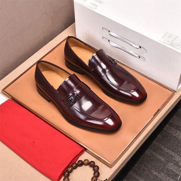 

f6/4odel business formal leather shoes men 2022 autumn men shoes low-solid wedding shoes color fashion oxford pointed office shoes, Black