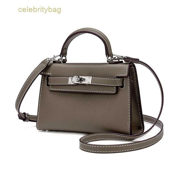 

designer kelys handbags hemrres small c women's 2023 new leather second generation mini small portable one shoulder messenger has logo