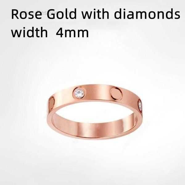 

band rings designer titanium steel silver love men and women rose gold jewelry couples christmas gift party wedding accessories size 5-11 wi
