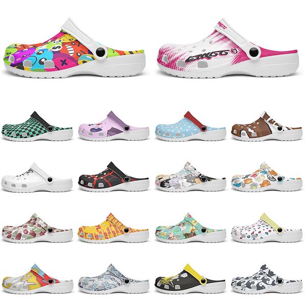 

Customized Glossy clean comfortable beautiful Diy shoes for men and women's indoor slippers 93649