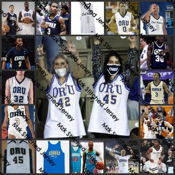 

custom 3 max abmas oral roberts university basketball jersey 2022 ncaa final four oru jerseys 13 nate clover iii 14 deshang weaver trey phip, Black
