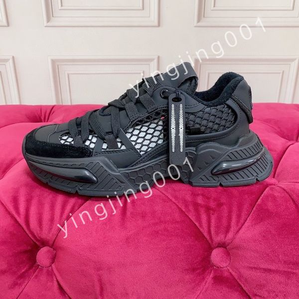 

2023 new sneakers shoes outdoor trainers luxurious rubber sole fabric patent leather jogging walking, Black