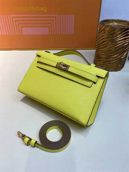 

designer kelys handbags hemrres bag women's 2023 new first generation cow leather palm pattern handheld one shoulder crossbody fashion